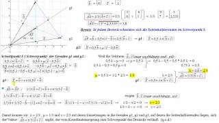 Vektorrechnung  Schwerpunkt vom Dreieck [upl. by Eletnahs880]