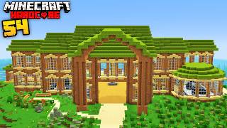 I Built a MANSION out of DIRT in Minecraft Hardcore [upl. by Endys]