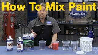 How To Mix Car Paint  Understanding Paint Mixing Ratios with Kevin Tetz at Eastwood [upl. by Daryl]