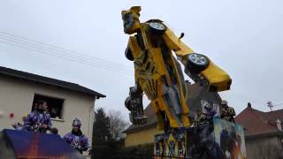 Waldalgesheim Rosenmontagszug 16022015 Die Eiskalten Spaller mit Transformers [upl. by Nired]