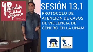 Sesión 131 Protocolo para la atención de casos de violencia de género de la UNAM [upl. by Maitund]