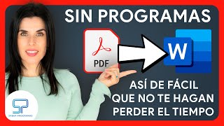 🚀 Cómo CONVERTIR PDF a WORD Sin Programas 📚 ¡Tutorial SÚPER RÁPIDO ⚡ [upl. by Amaj]