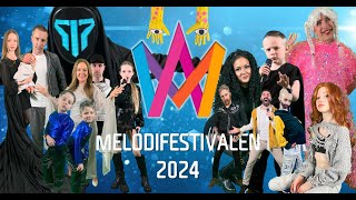 Grunselius tolkningar finalen Melodifestivalen 2024 [upl. by Volotta]