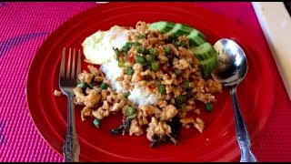 How to Make Thai Chicken Pad Krapao ผัดกระเพราไก่ [upl. by Godewyn725]