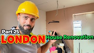 London House Renovation  Door Frames Fittings  Ceiling Plasterboards  Part 25 [upl. by Nevla]