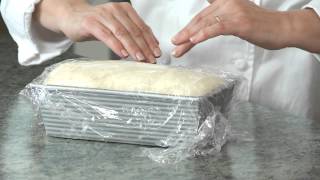 BREAD 101  basic white bread shaping and baking the loaf [upl. by Attenor]