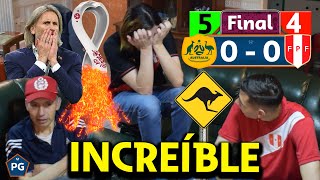 Perú 0 Australia 0 Penales 45 🔥 Repechaje Qatar 2022 😱 Reacciones Amigos 🔥 El Club de la Ironía [upl. by Judd]