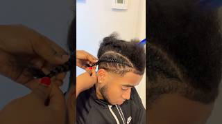 Men braiding styles menshairstyles cornrows natural hair menshairstyle hairtutorials shorts [upl. by Nylia]