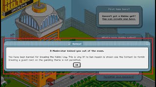 Habbo Origins Gambling bans have just happened [upl. by Chabot498]