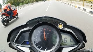 Apache RR 310 VS Pulsar NS 200  HIGHWAY RACE [upl. by Enyahs50]