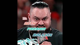 SETH ROLLINS VS BIG BRONSON REED TALE OF THE TAPE MATCH WWE RAW 💯 wwe wweraw wae edit [upl. by Trinette]