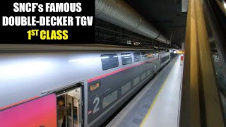 SNCF TGV 1st Class Review  Frances Famous DoubleDecker Train [upl. by Mullane]