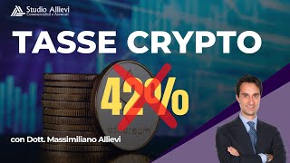 ❌ COME SI FA A NON PAGARE IL 42 DI TASSE SULLE PLUSVALENZE CRYPTO [upl. by Ahsemal]