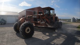 Grading the Driveway with Huber Road Grader [upl. by Alford]