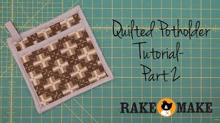 Potholder Tutorial Video Part 2 [upl. by Mcdowell]