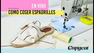 Cómo coser unas espadrilles o alpargatas sin talón [upl. by Lu]