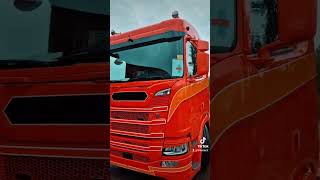 Trucks paint work scania sweden truck spraypaint lackering standox refinish [upl. by Brinn]