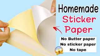 diy sticker paper without tape  how to make sticker paper  homemade sticker paper stickerpaper [upl. by Marina]