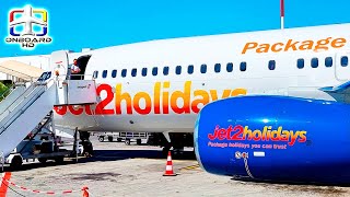 TRIP REPORT  Is Jet2 the Best UK airline  Birmingham to Santorini  Jet2 Boeing 737 [upl. by Ayim]