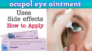 ocupol eye ointment  ocupol eye ointment how to apply  ocupol eye ointment uses in hindi [upl. by Chessy667]