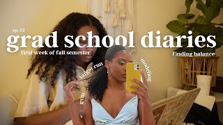 Grad School Diaries Ep 02 First Week Back  Modeling  Mental Health Counseling Student [upl. by Areehs]