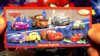 Cars 2 Lightning Mcqueen Kinder Joy Surprise Eggs Kids Toys [upl. by Dedric]