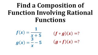 Ex Find a Composition of Functions Involving Rational Functions [upl. by Dominga]