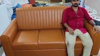 How to make 3 seater sofasofa makingsofa kaise banayesofa making prosess [upl. by Adnamra]