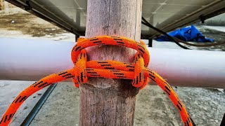 strong constructive knot with ropes how camping rope [upl. by Xavler952]