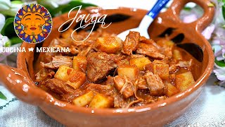 Carne con Papas en Salsa Guisado Caldosito [upl. by Nnairret]