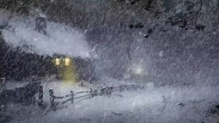 Loud Blizzard Winter Storm amp Wind Sounds for Deep Sleep Relaxing┇Winter Ambience┇Snow Storm [upl. by Price]