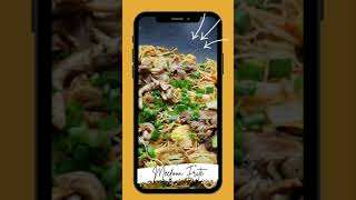 Veg Oyster Mushroom Fried Rice Noodles Recipe  Meefoon Frite Pleurotte Recette  Mauritius shorts [upl. by Freed79]