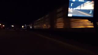 CN westbound in lapeer night time [upl. by Gracye]