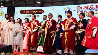 33rd CONVOCATION  Dr MGR Educational and Research Institute  FACULTY OF PHYSIOTHERAPY [upl. by Cirdla]