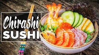 Chirashi Sushi  Recette japonaise  Le Riz Jaune [upl. by Thornburg]