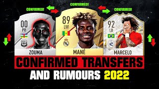 FIFA 22  NEW CONFIRMED TRANSFERS amp RUMOURS 🤪🔥 ft Zouma Mane Marcelo… etc [upl. by Mainis919]