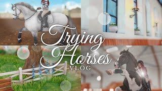 Trying Horses Vlog  SSO RRP [upl. by Morocco]