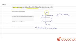 In osazone formation glucose reacts with three molecules of phenylhydrazine Which statement is [upl. by Saunderson468]