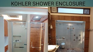 KOHLER SHOWER ENCLOSURE INSTALLATION [upl. by Drauode]