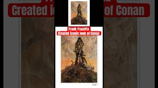 Frank Frazetta iconic painting of Conan The Barbarian conan frankfrazetta [upl. by Elletnahs225]