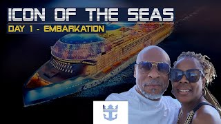 Icon of the Seas  Embarkation Day Vlog  Part 1 [upl. by Robbin]