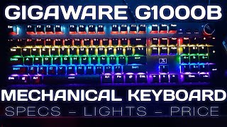 Gigaware G1000B Mechanical Keyboard Review 2021 [upl. by Akinnej]