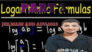 chapter logarithm class 9th class 10th class 11th JEE main JEE advanced lecture number 3 formulas [upl. by Flodnar]