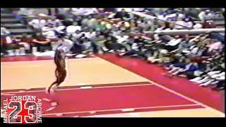 Michael Jordan Tip Off Kiss The Rim Dunk 1987 [upl. by Verla]