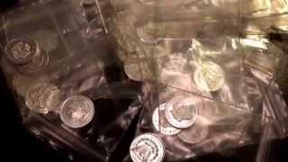 1 Gram pure silver bullion 999 Review of silver coin Morgan and eagle style from a private mint [upl. by Adelaja81]