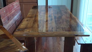 How to Build a Barn Wood Dining Table and Bench [upl. by Emlen]