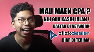 MAU TAMBAH CUAN DARI CPA AFFILIATE  COBA NETWORK INI   Clickdealer Review [upl. by Annoyk673]