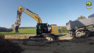 Caterpillar 326Flkw loadtrimblecatCabviewgoproexcuvator [upl. by Shana]