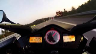 Honda VFR 800 VTEC Acceleration 0230kmh [upl. by Haggar842]