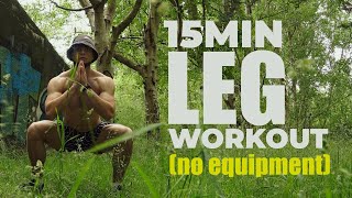 15 min LEG WORKOUT Intermediate level no equipment [upl. by Eneli]